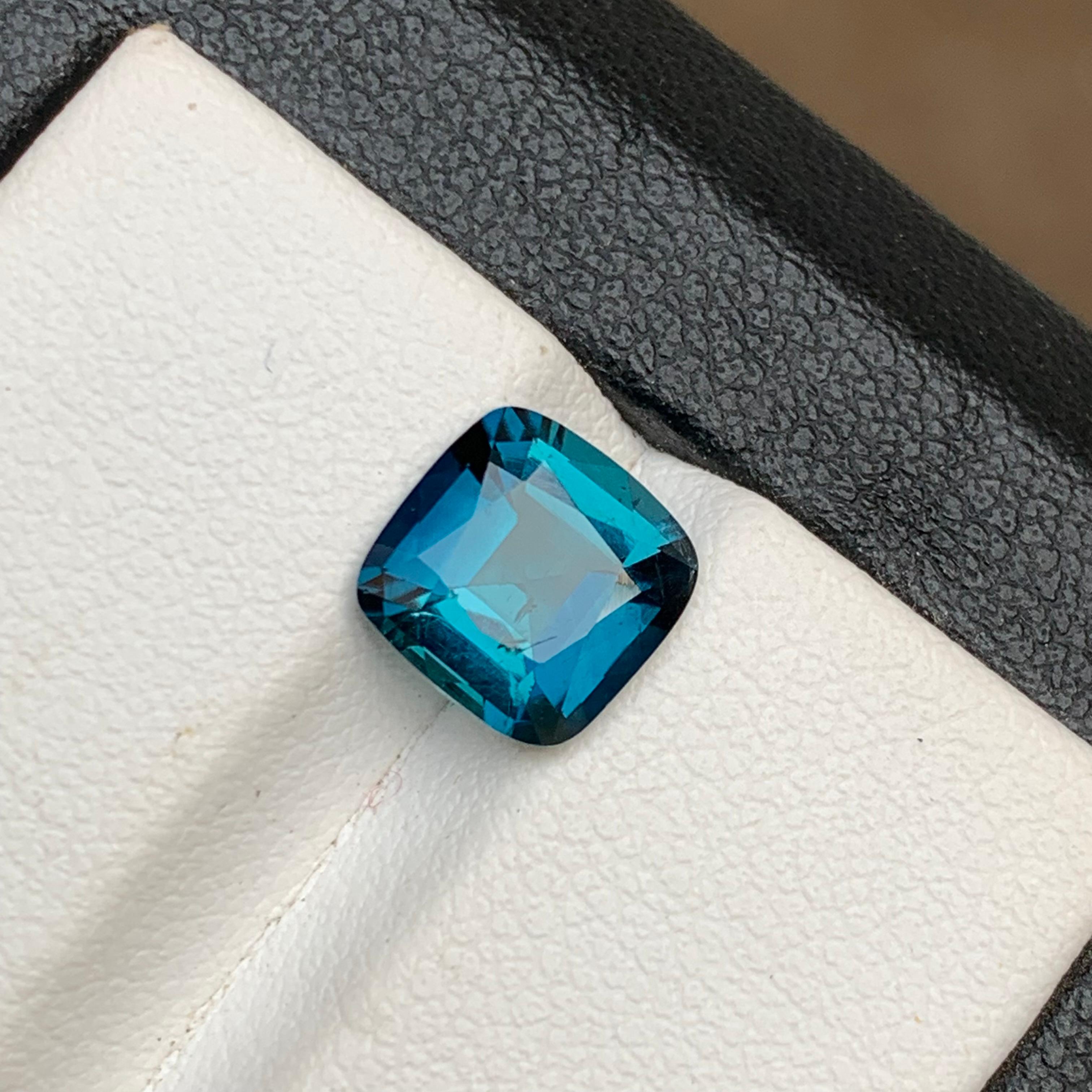Inky Blue Natural Tourmaline Loose Gemstone for Ring, or any other Jewelry Setting-Square Cushion Cut from Kunar Afghanistan!!

💎 GEMSTONE TYPE: Tourmaline
⚖️ WEIGHT: 2 Carats
🪚 SHAPE & CUT: Square Cushion Cut
📏 SIZE (MM): 7.83 x 7.80 x 4.64
🌈