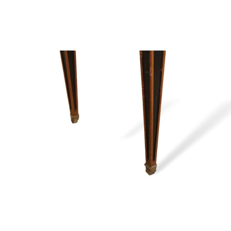 Inlaid And Ebonized Marble Top Coffee Cocktail Table By Maison