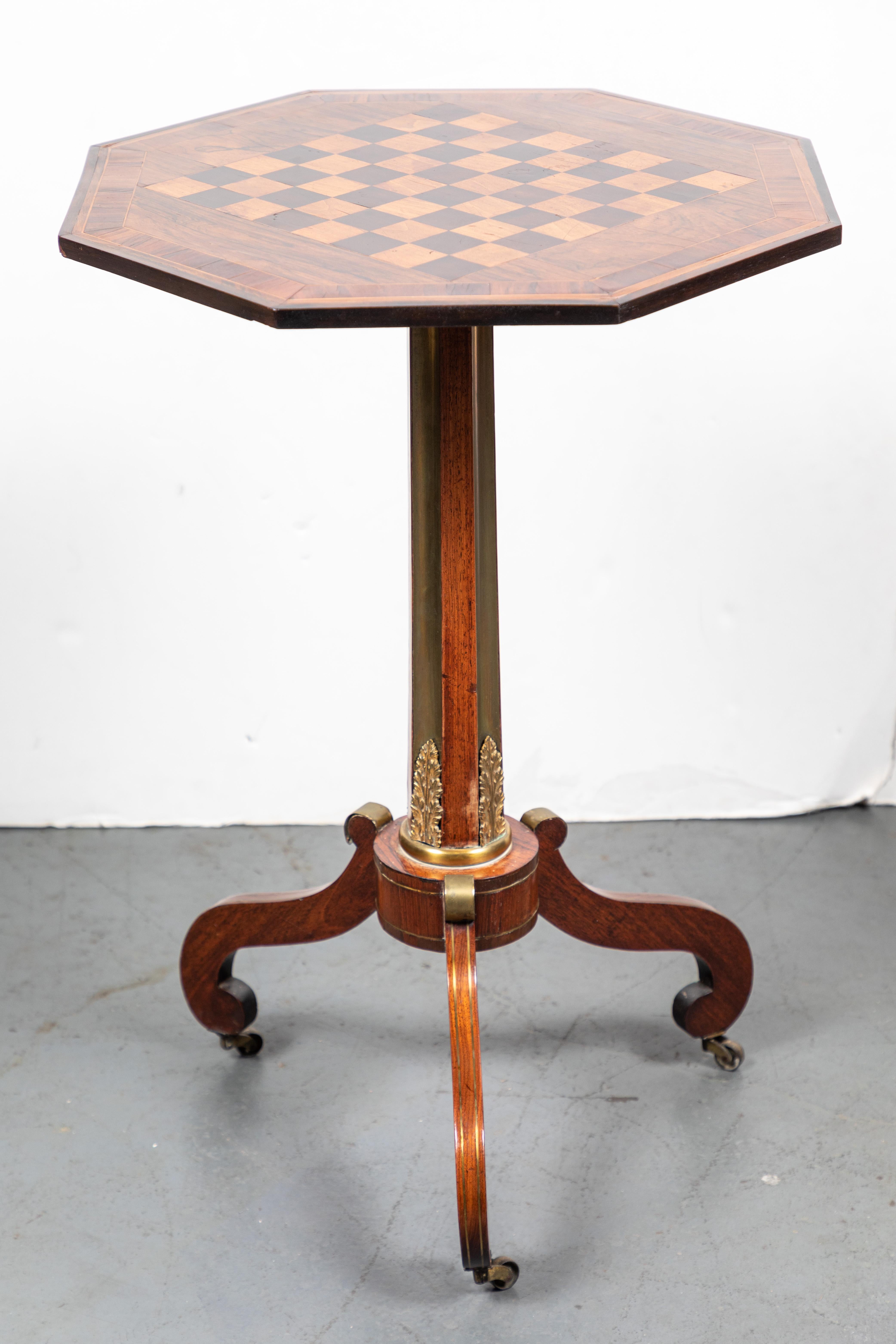 Inlaid, Antique, English Side Table In Good Condition For Sale In Newport Beach, CA