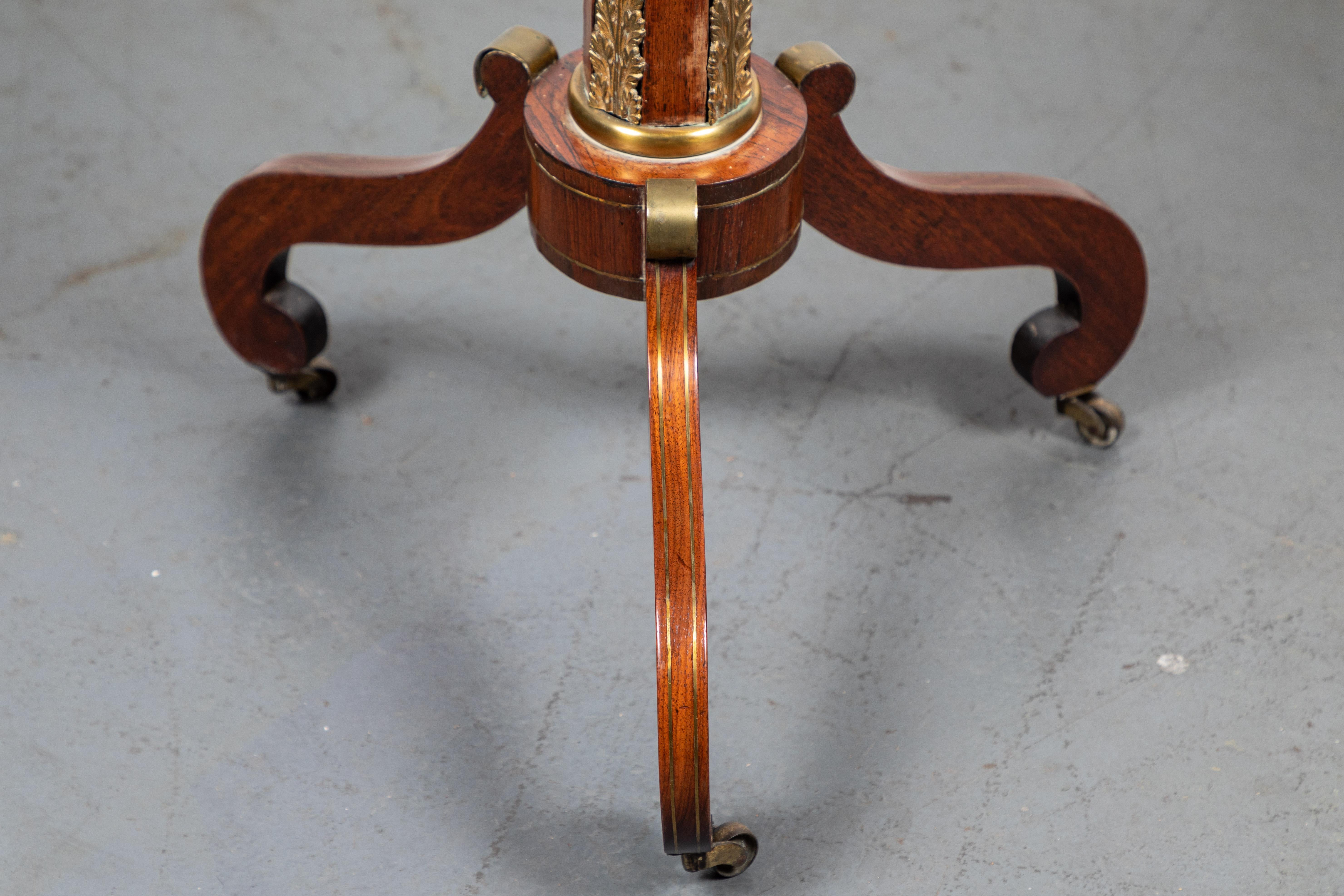 Early 19th Century Inlaid, Antique, English Side Table For Sale