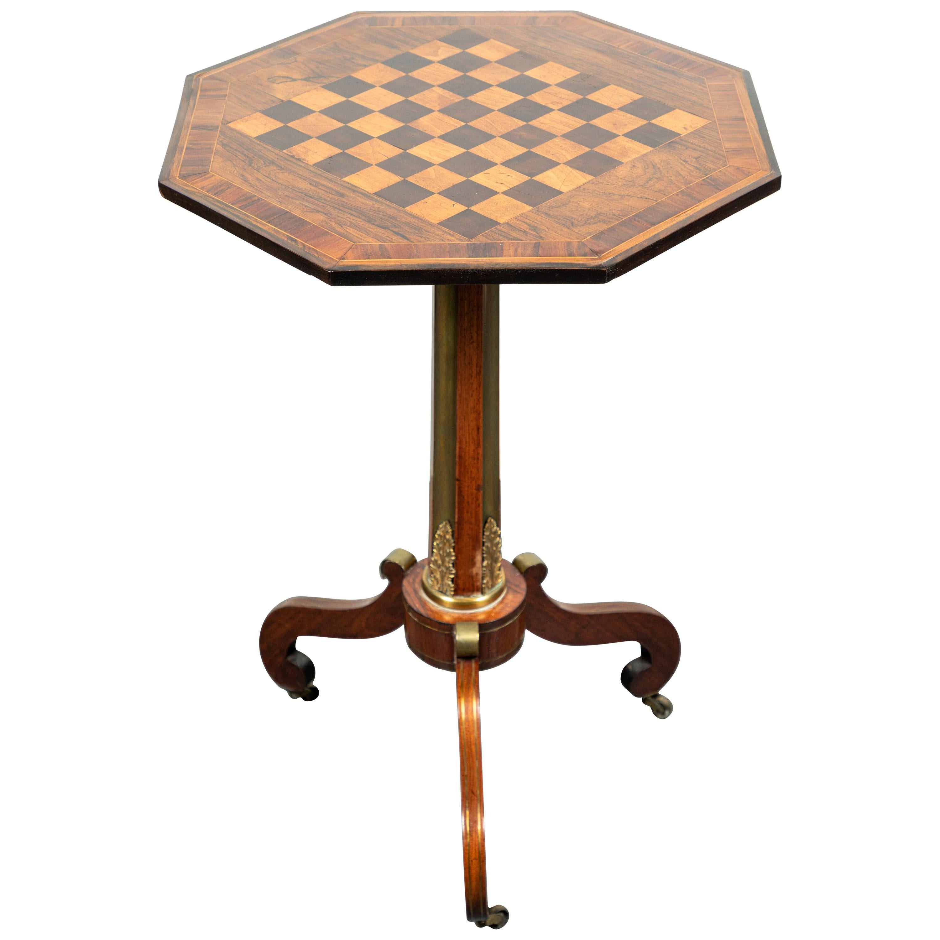 Inlaid, Antique, English Side Table For Sale