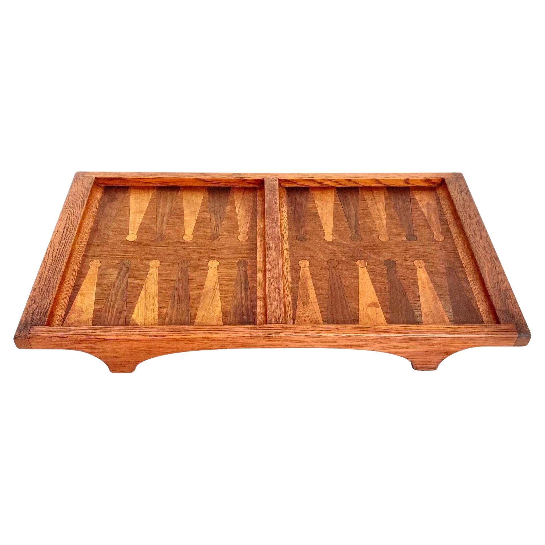 Inlaid Backgammon Board, 1960s Denmark For Sale