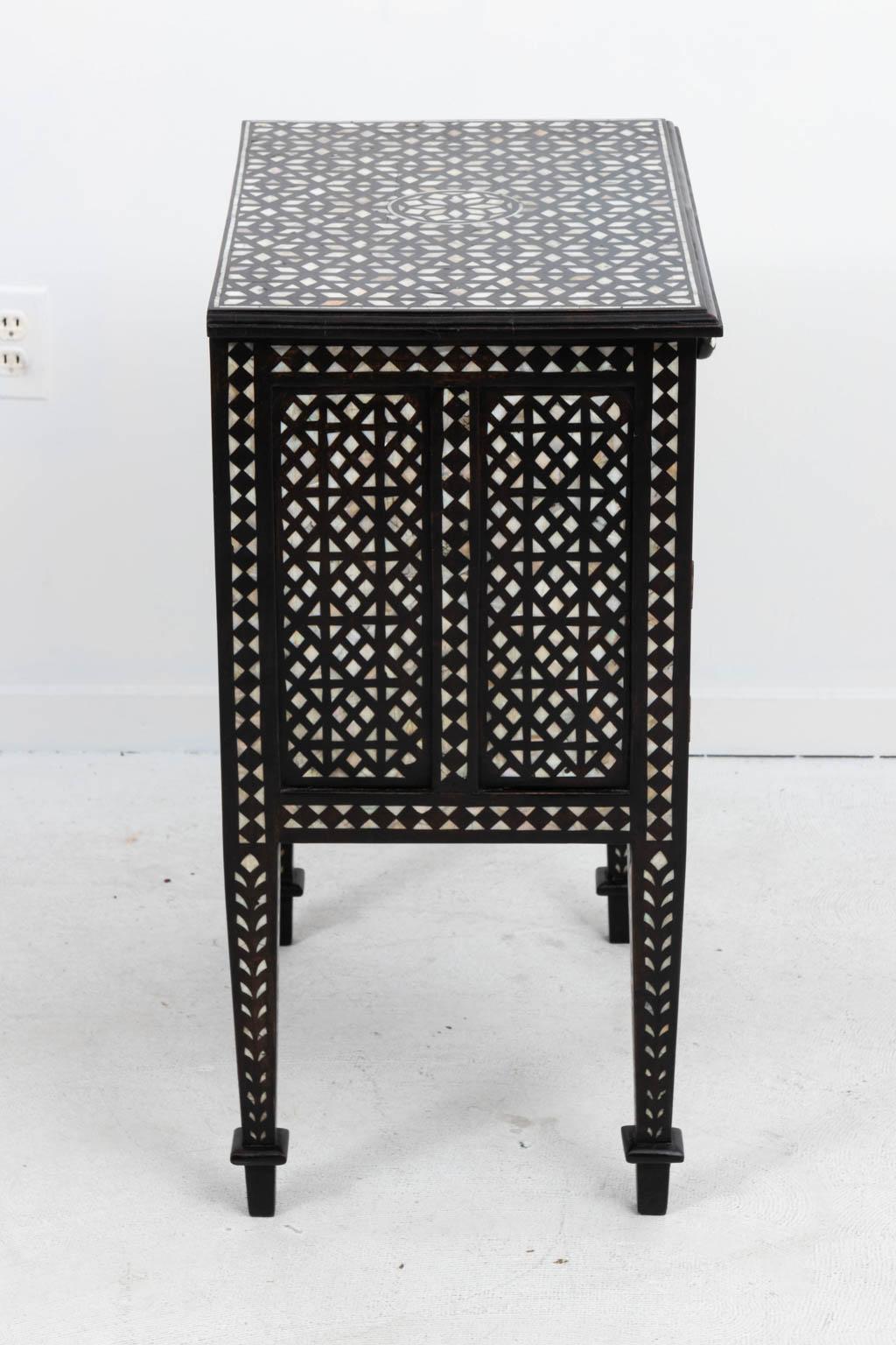 Inlaid Bedside Tables For Sale 4