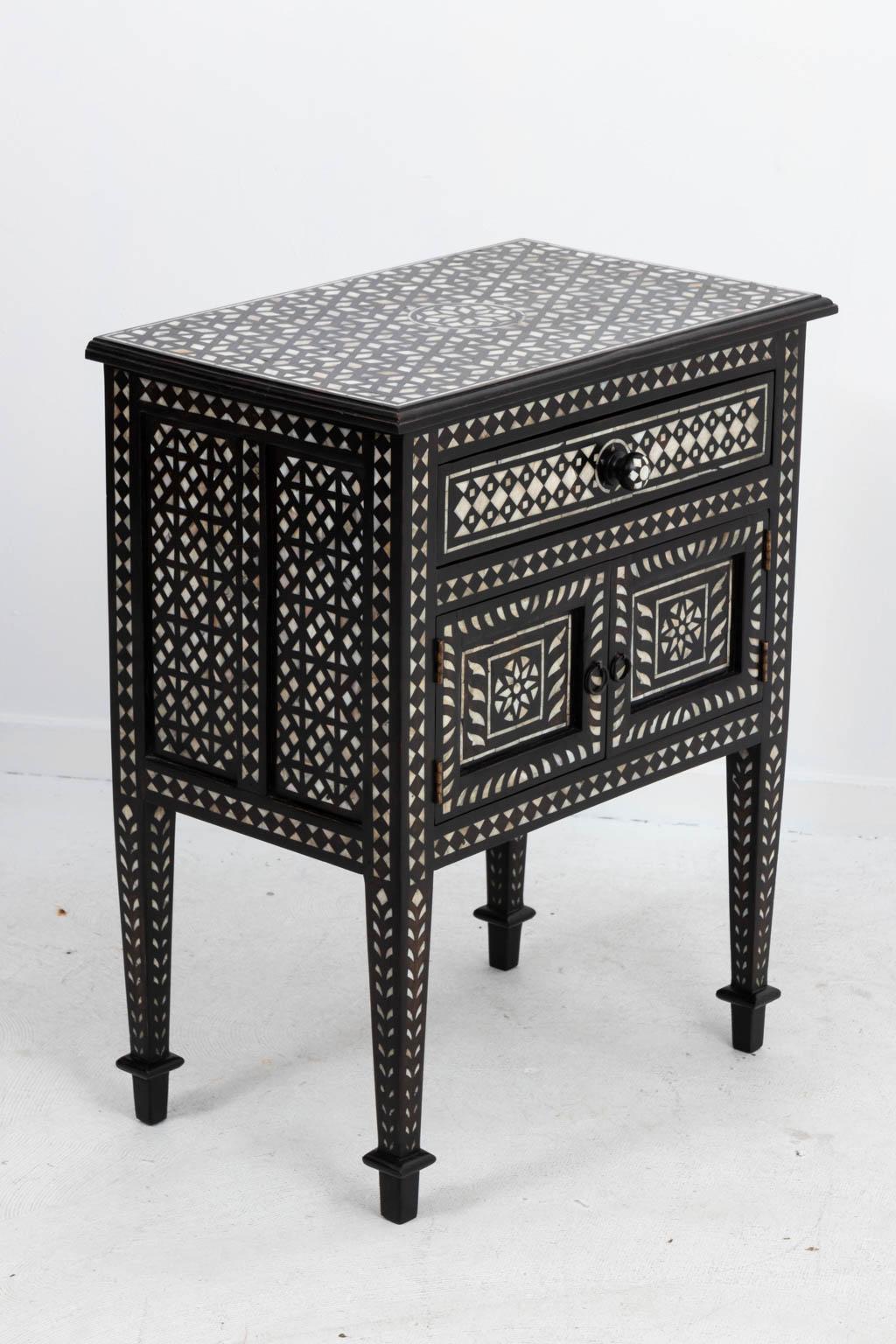 20th Century Inlaid Bedside Tables For Sale