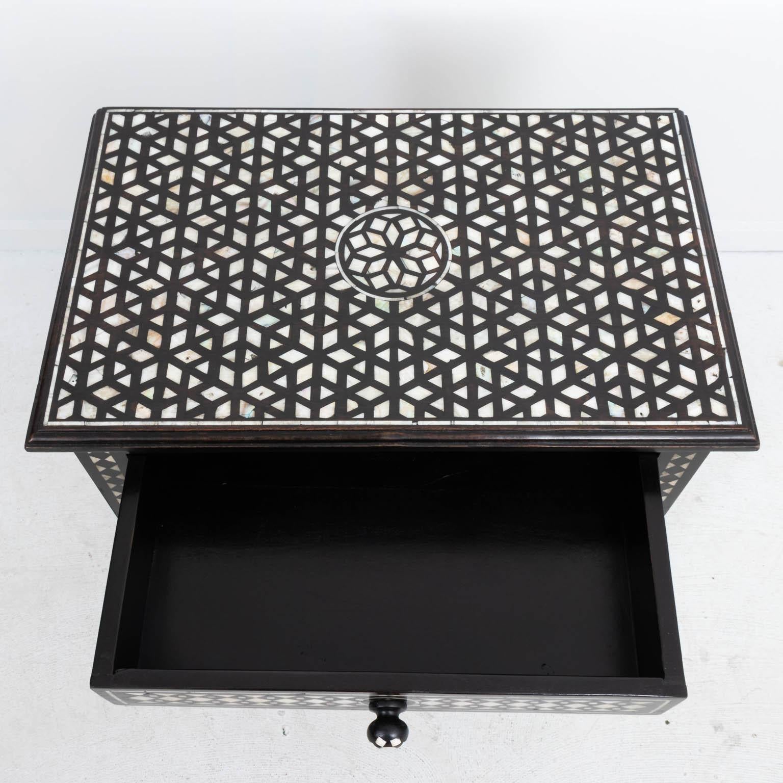 Inlaid Bedside Tables For Sale 2