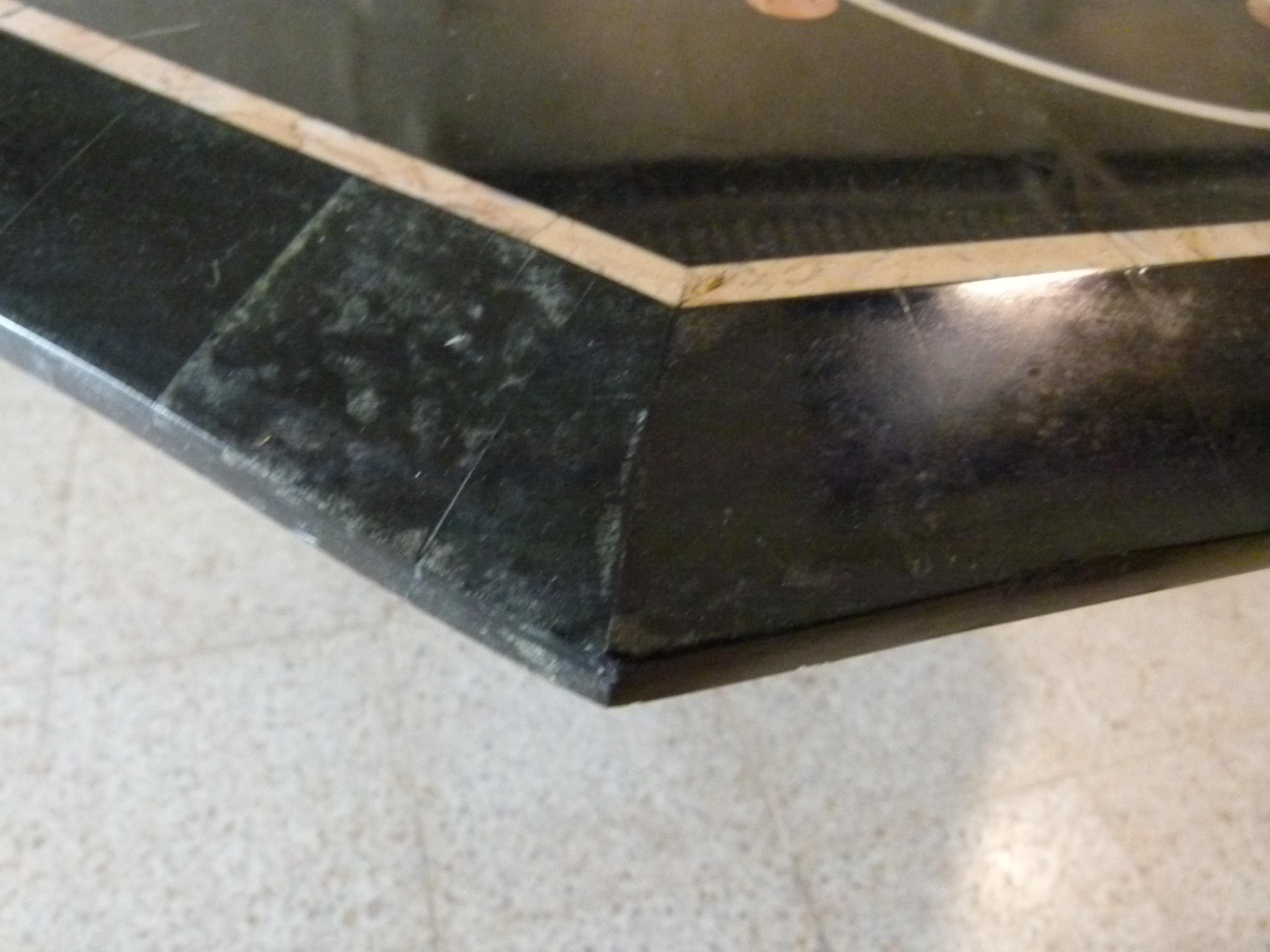 octagon marble table