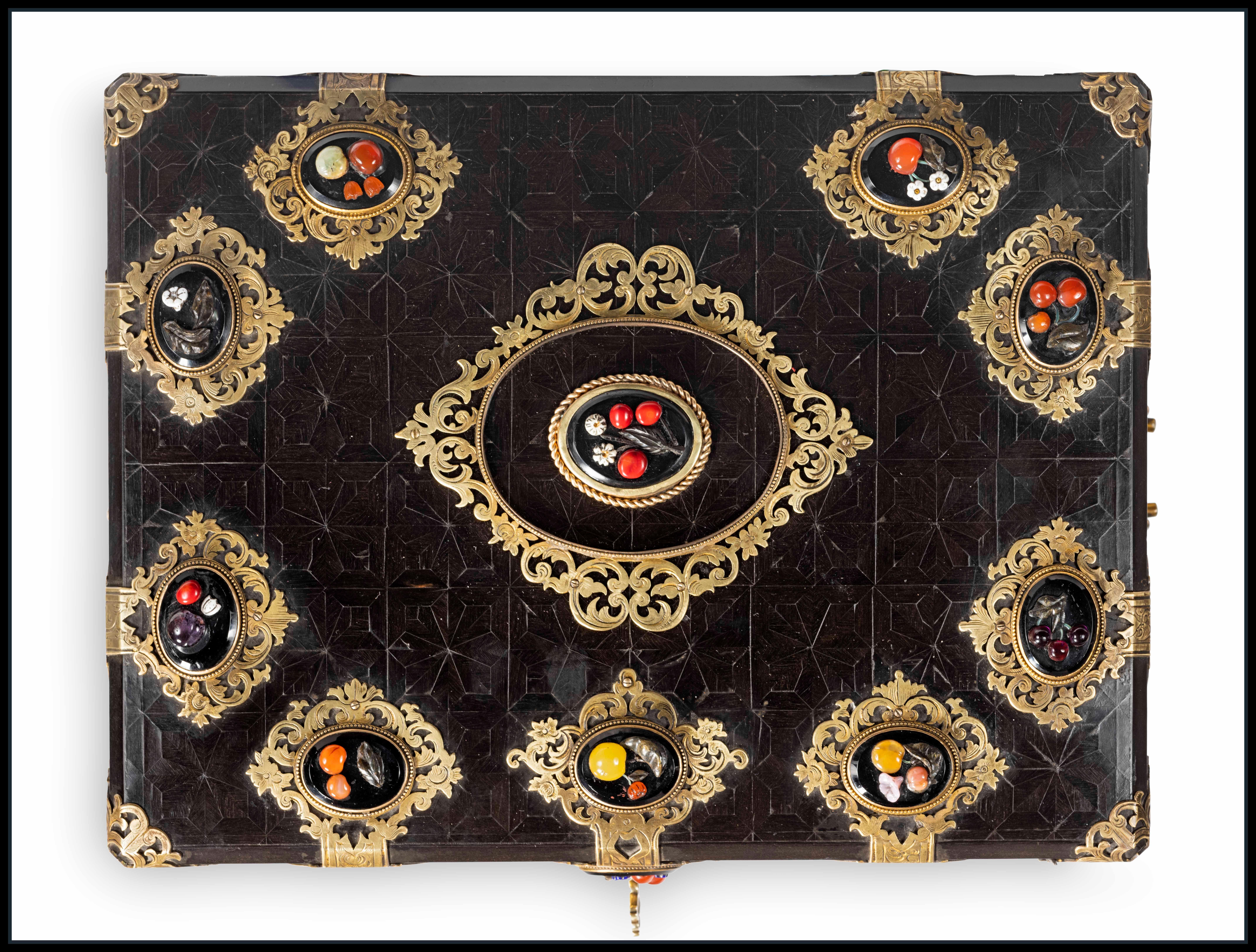 French Inlaid Box by Alphonse Giroux & Cie For Sale