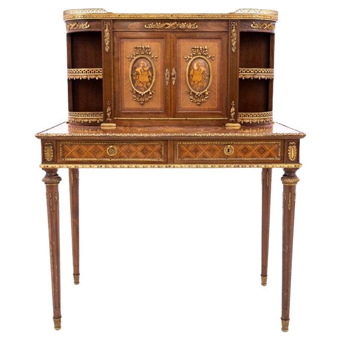Bureau marqueté, France, vers 1880. en vente