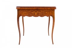 Inlaid card table, France, circa 1860.