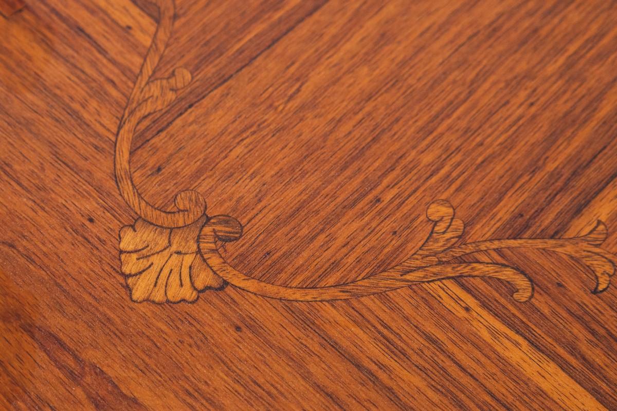 Inlaid card table, France, circa 1860. For Sale 1