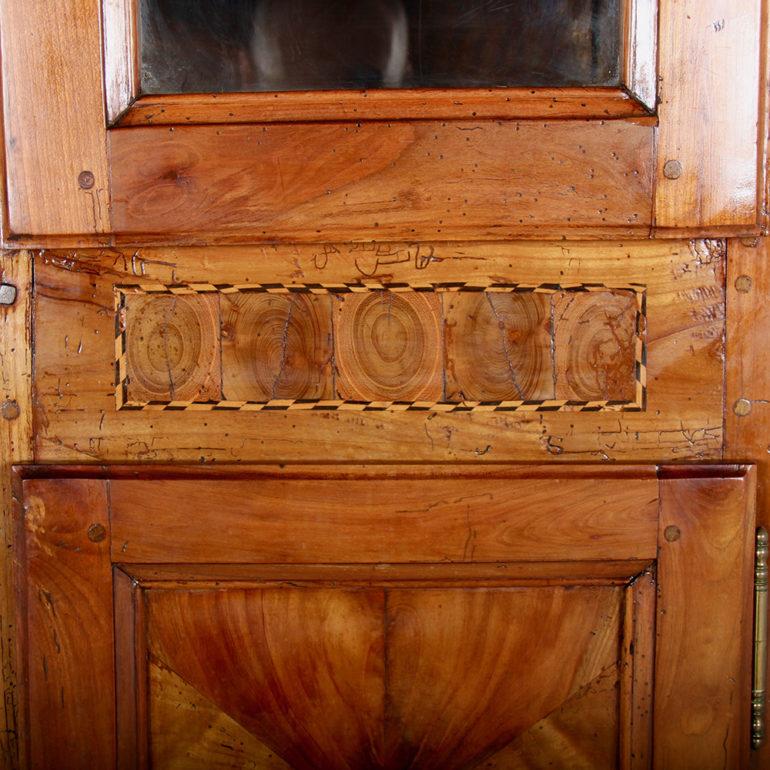 Inlaid Cherry Cabinet Conversion from Clock In Good Condition In Vancouver, British Columbia