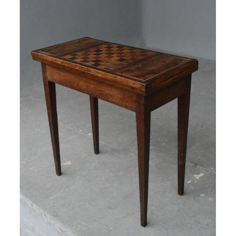 Inlaid Chess Table, Early 19th Century For Sale 1