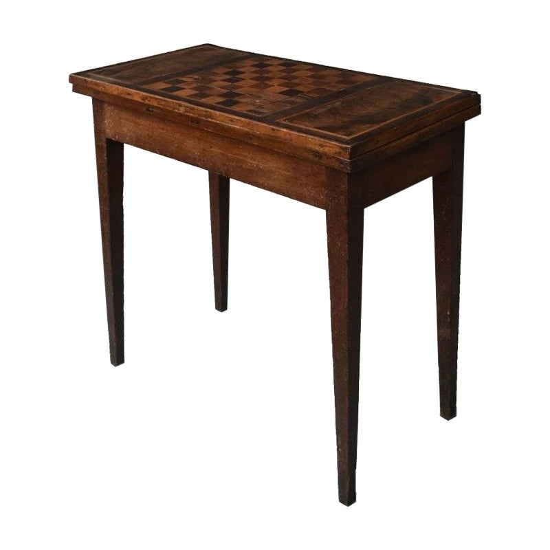 Mesa de ajedrez con incrustaciones, principios del siglo XIX