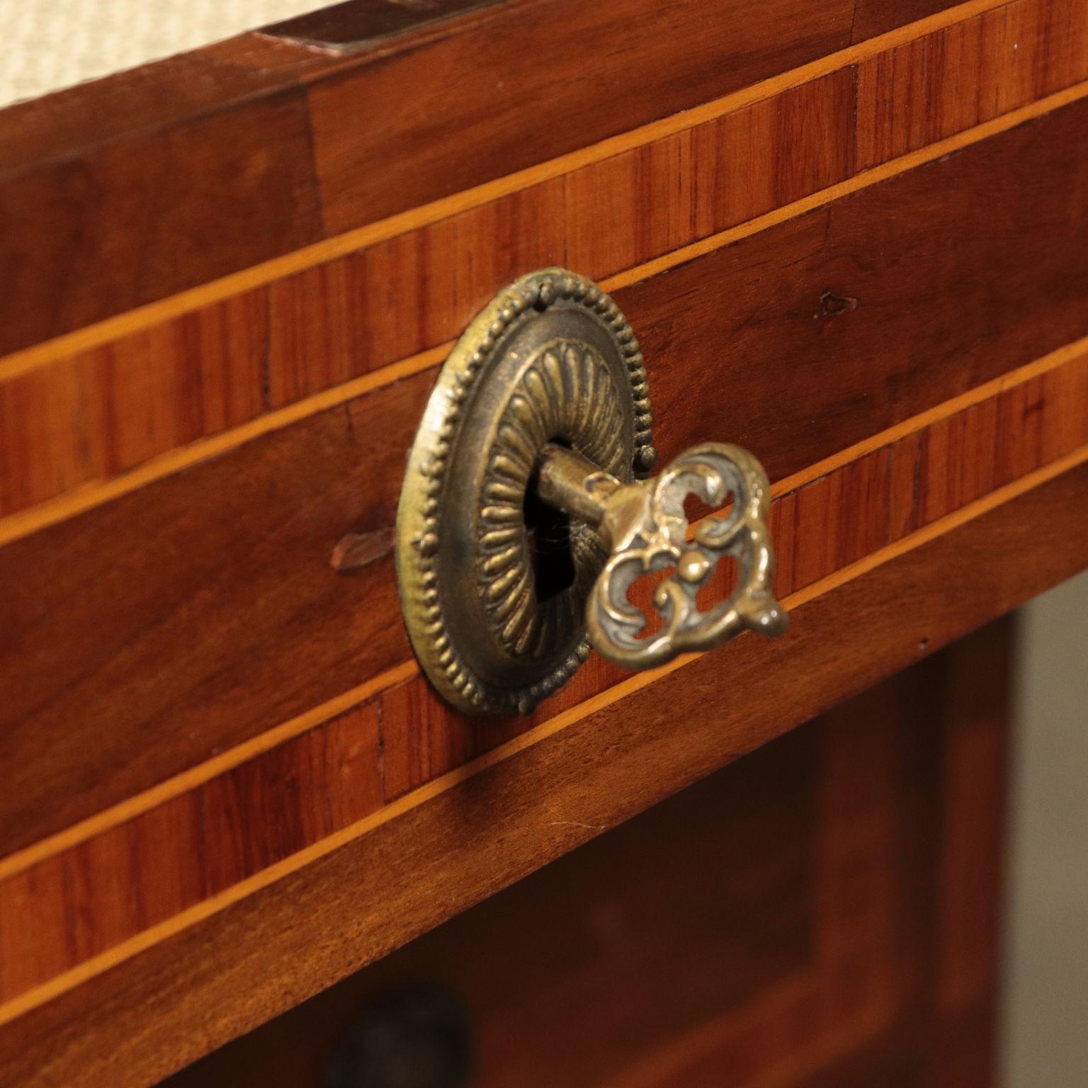 18th Century Inlaid Chest of Drawers, Walnut, Italy, 18th-19th Century