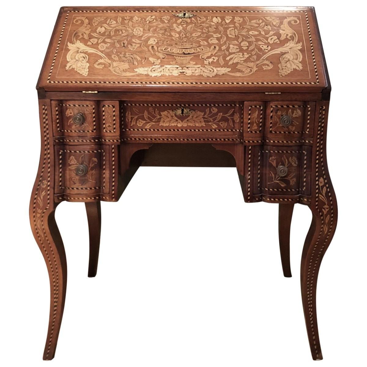 Inlaid Desk Early 20th Century For Sale 3