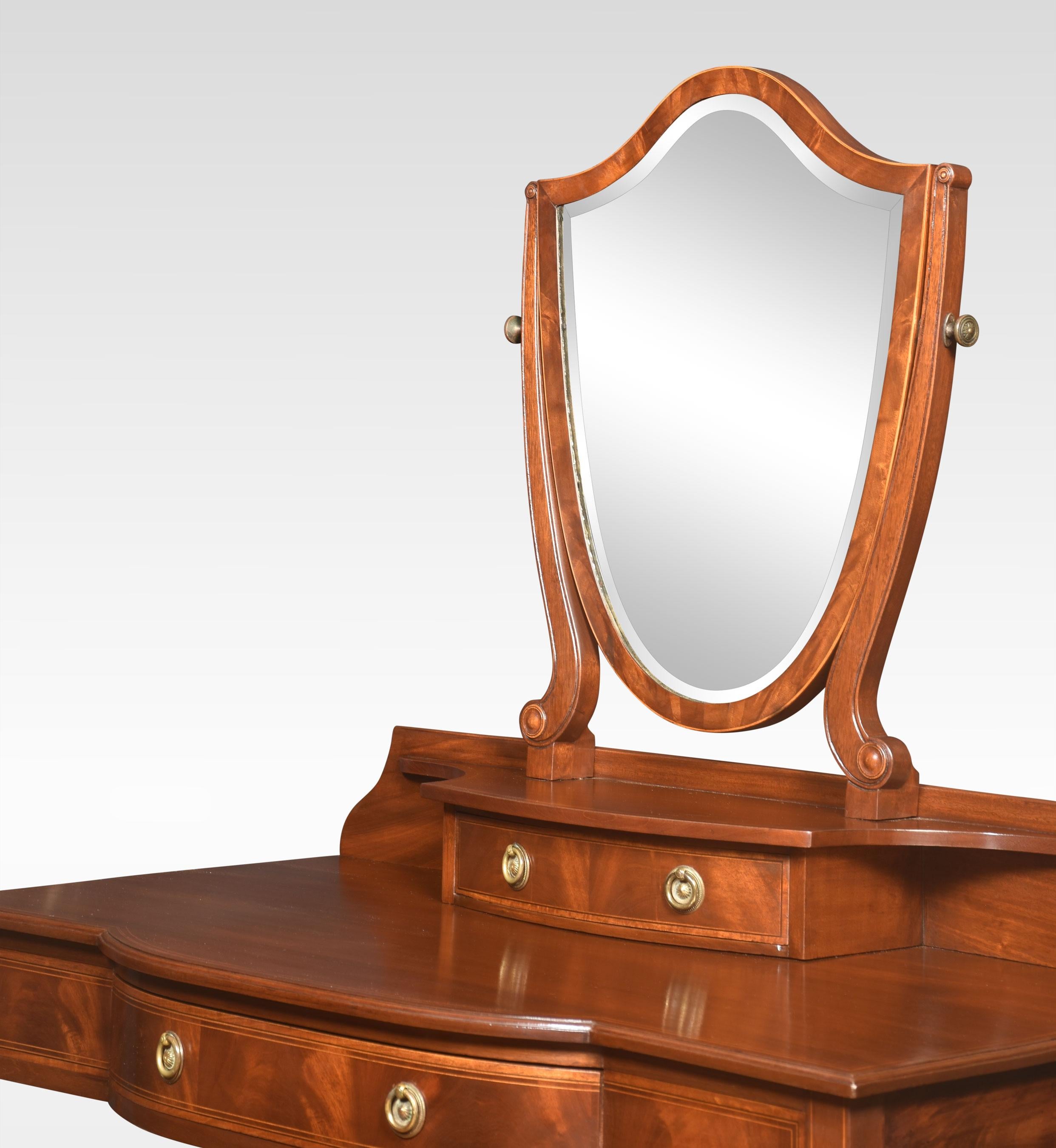 British inlaid dressing table For Sale