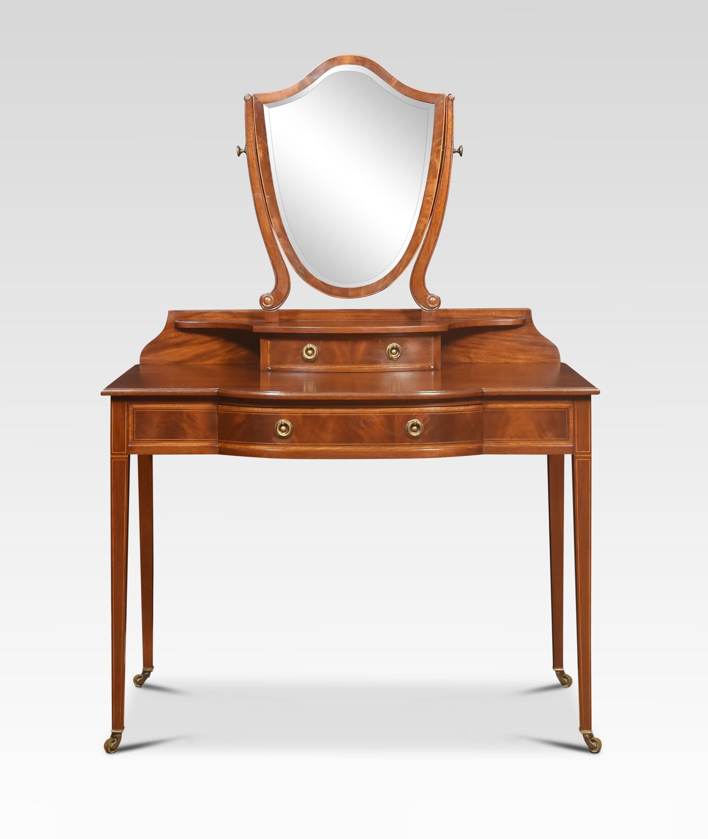 inlaid dressing table In Good Condition For Sale In Cheshire, GB