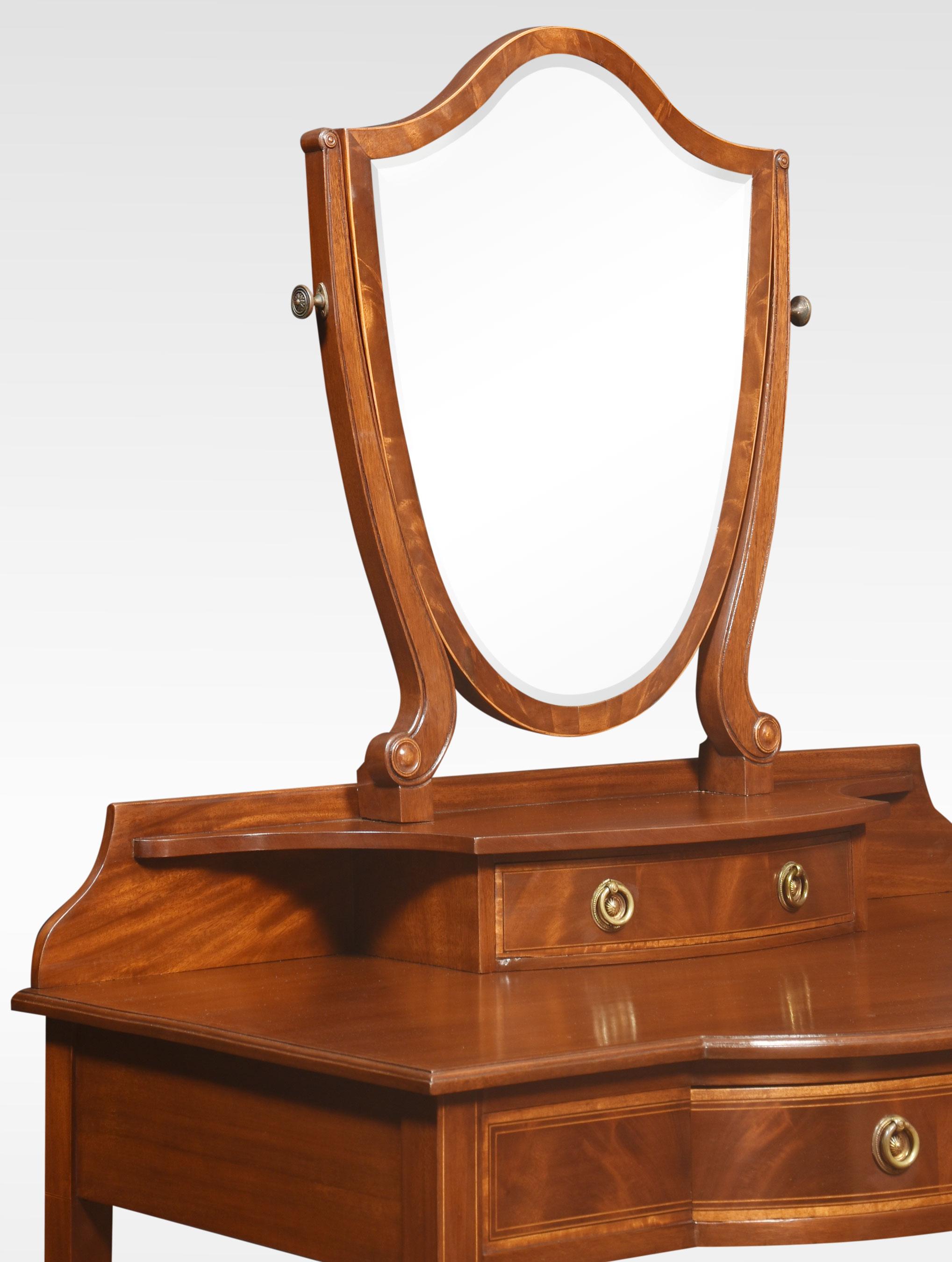 Mirror inlaid dressing table For Sale