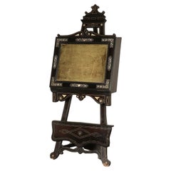 Inlaid Easel, Ebony, Italy 19th Century