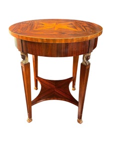 Inlaid Empire Accent Table