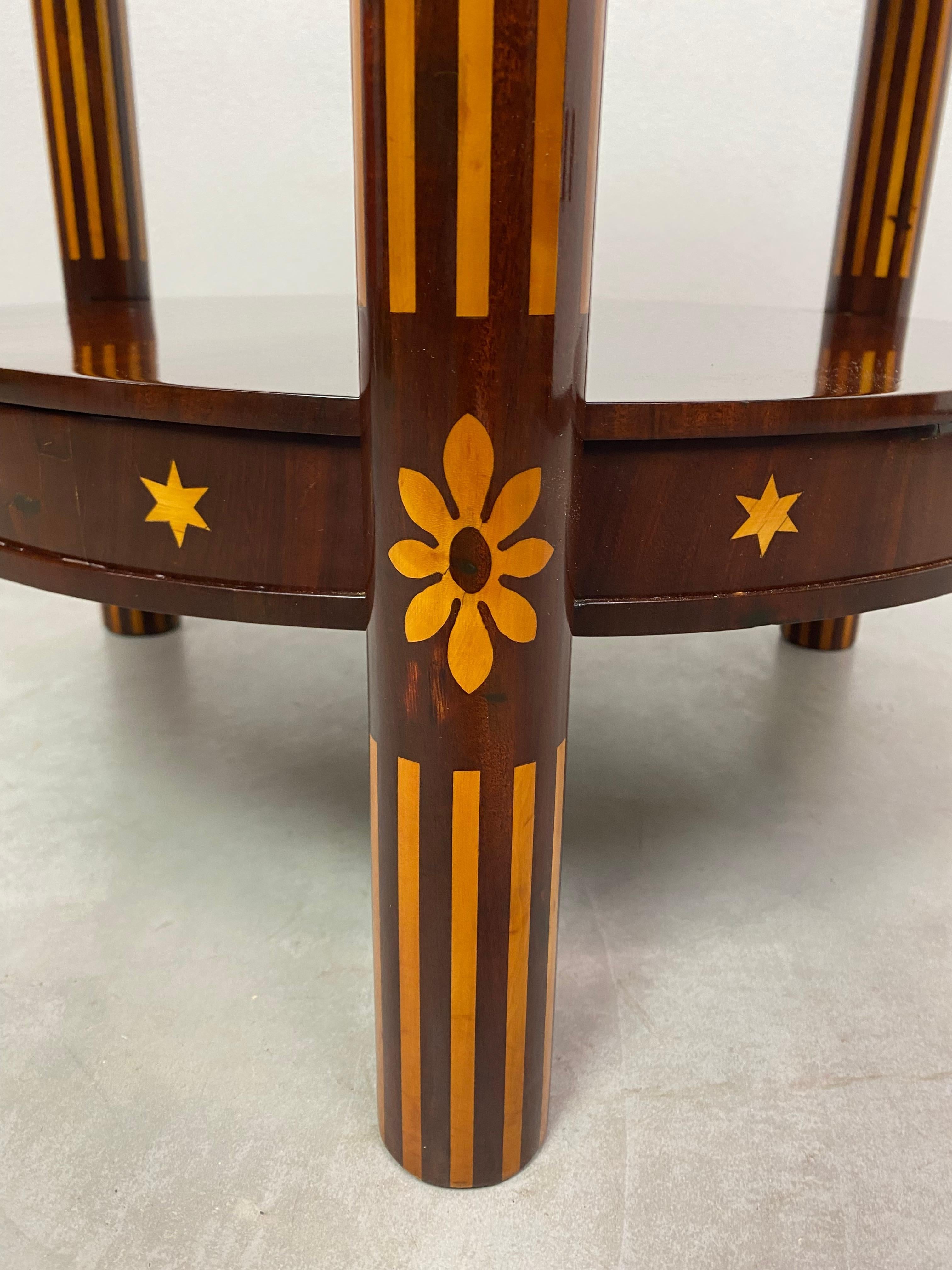 Inlaid empire side table circa 1800 For Sale 3