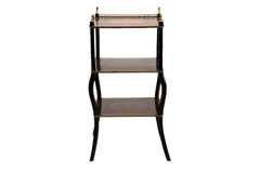 Inlaid English Three-Tier Table