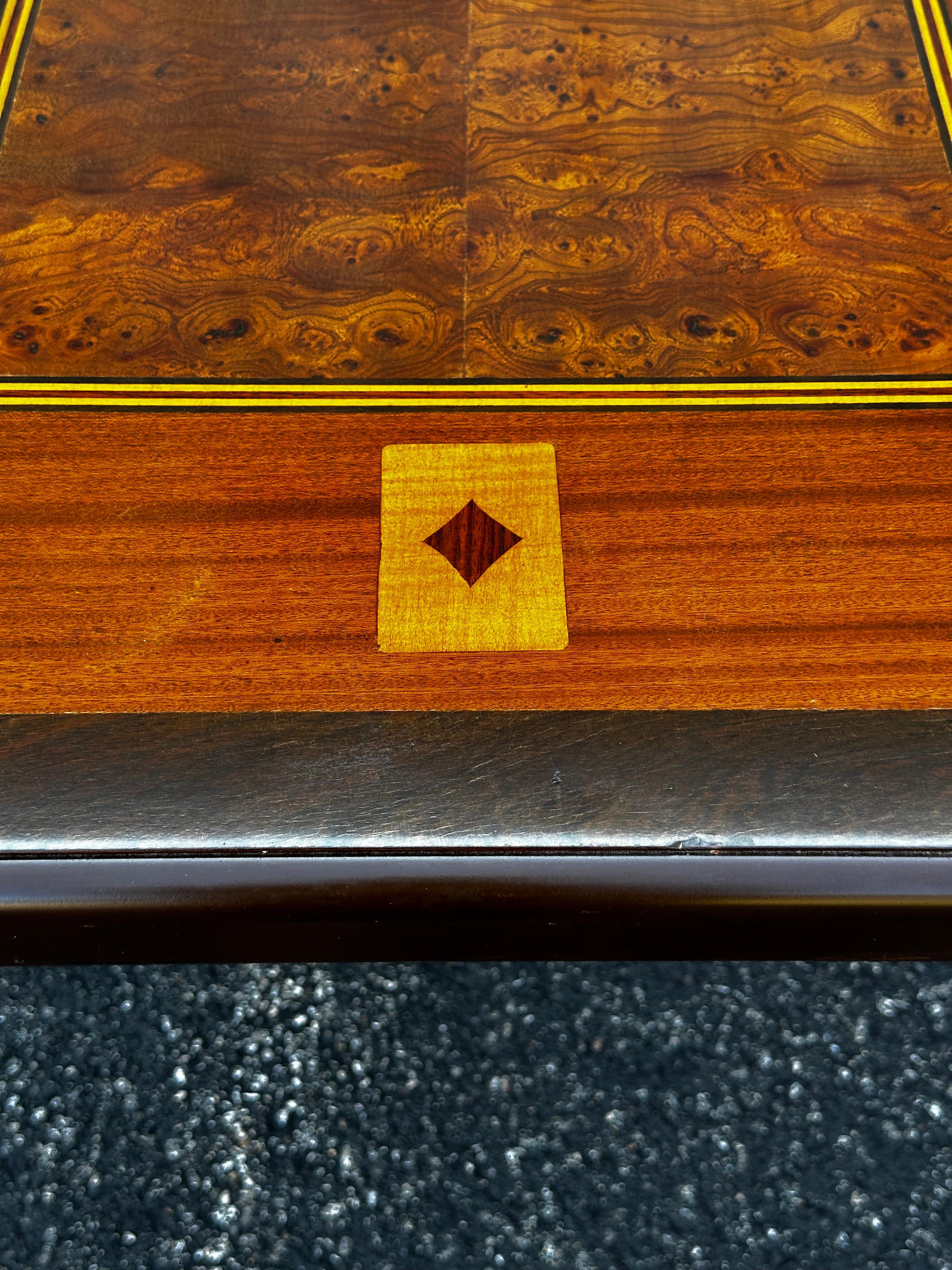 Inlaid Folding Game Table 3