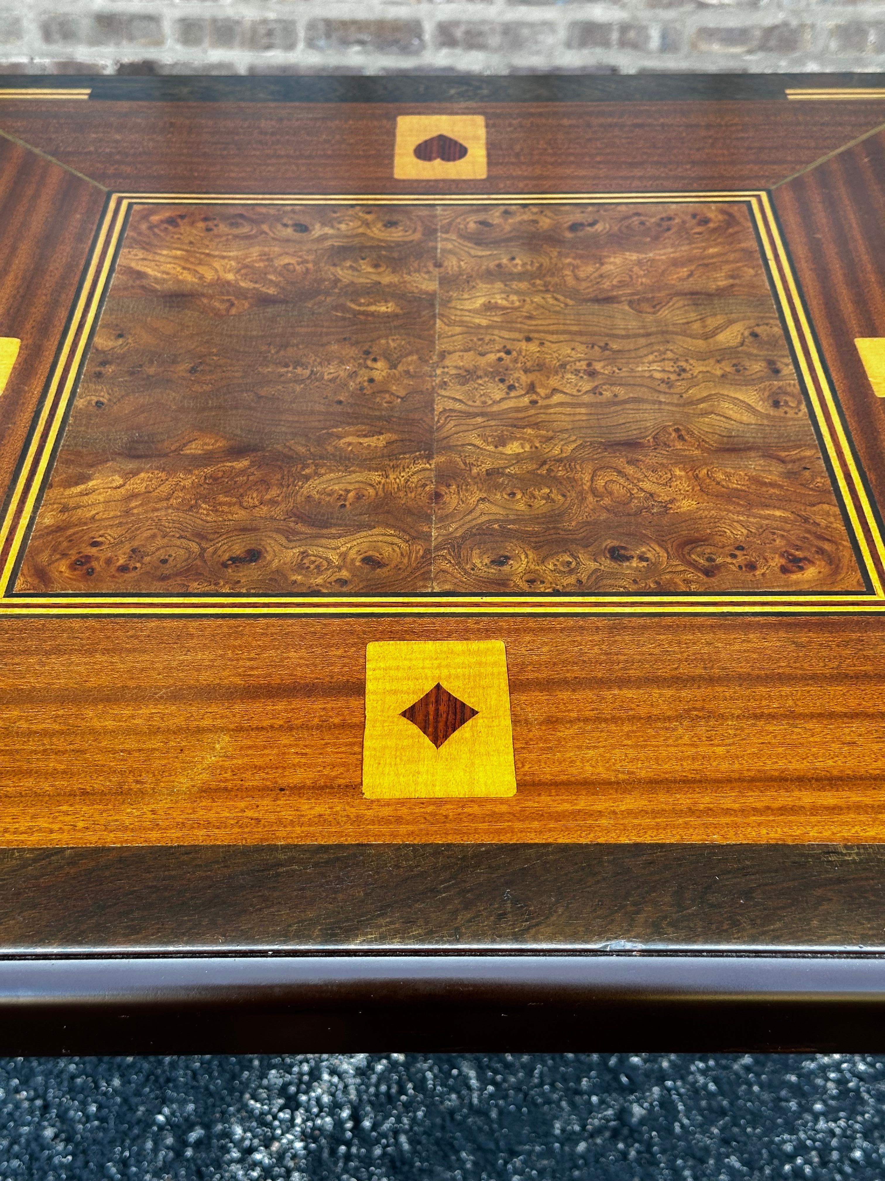 Inlaid Folding Game Table 4