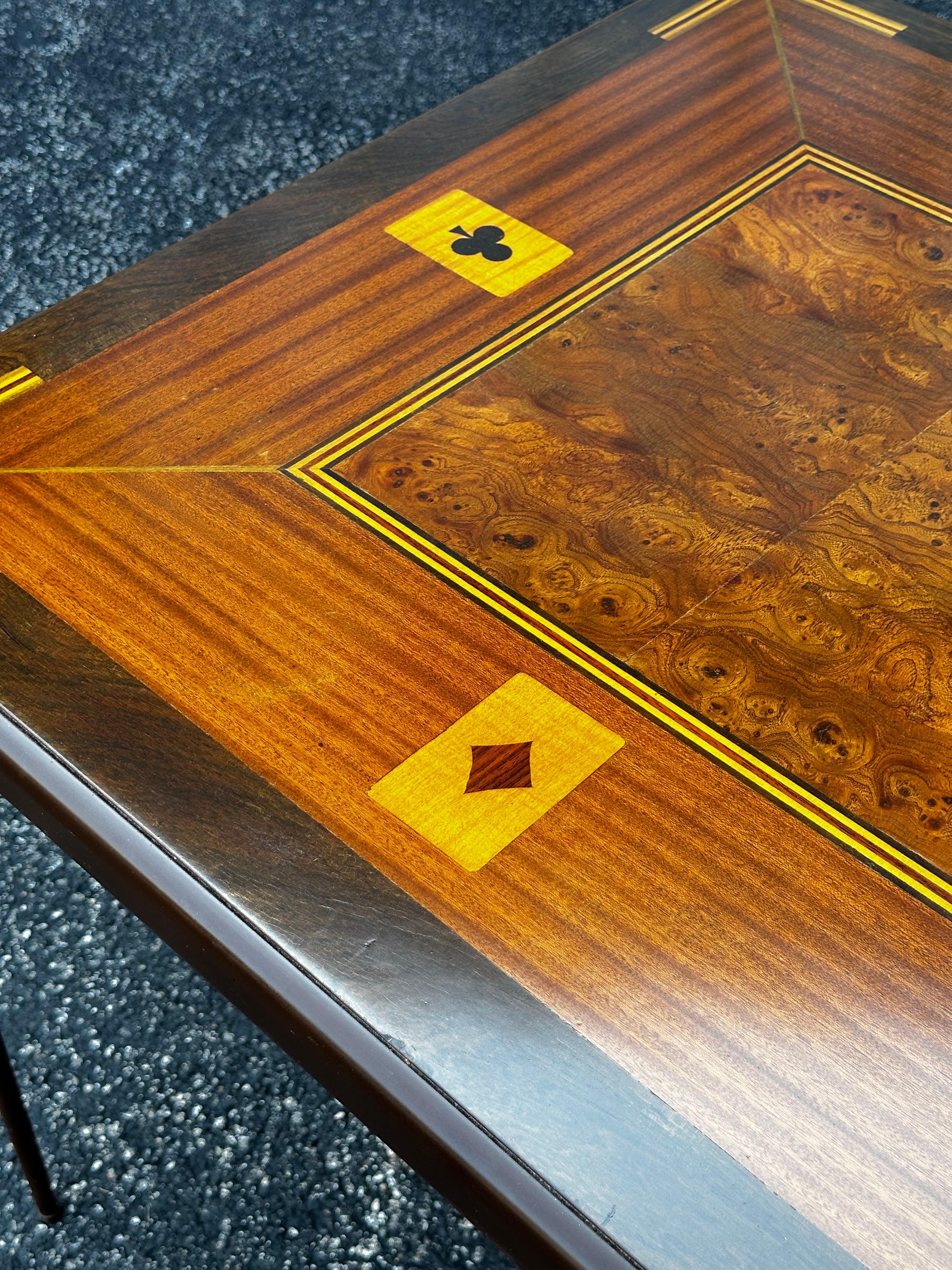 Inlaid Folding Game Table 7