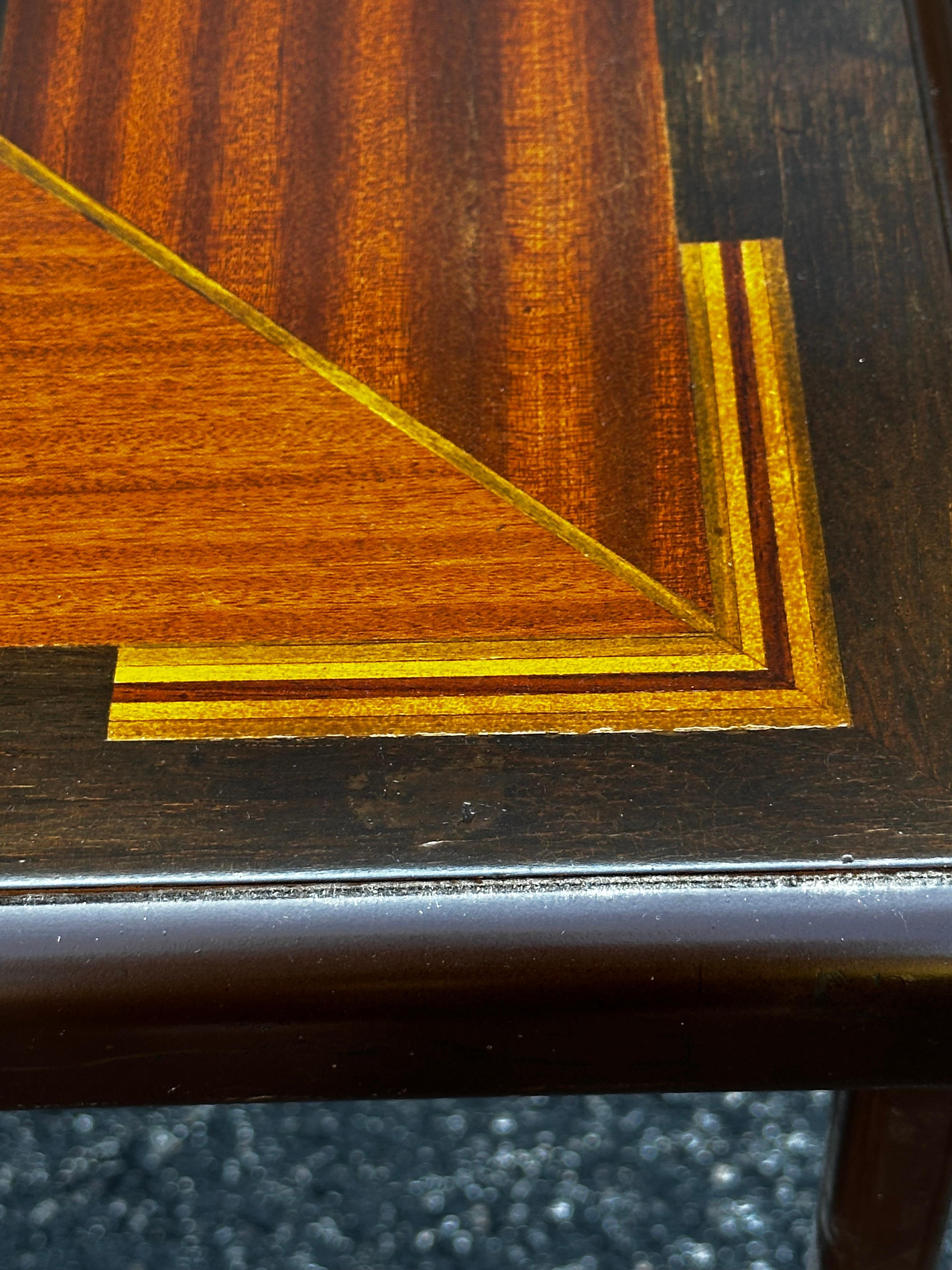 Inlaid Folding Game Table 11