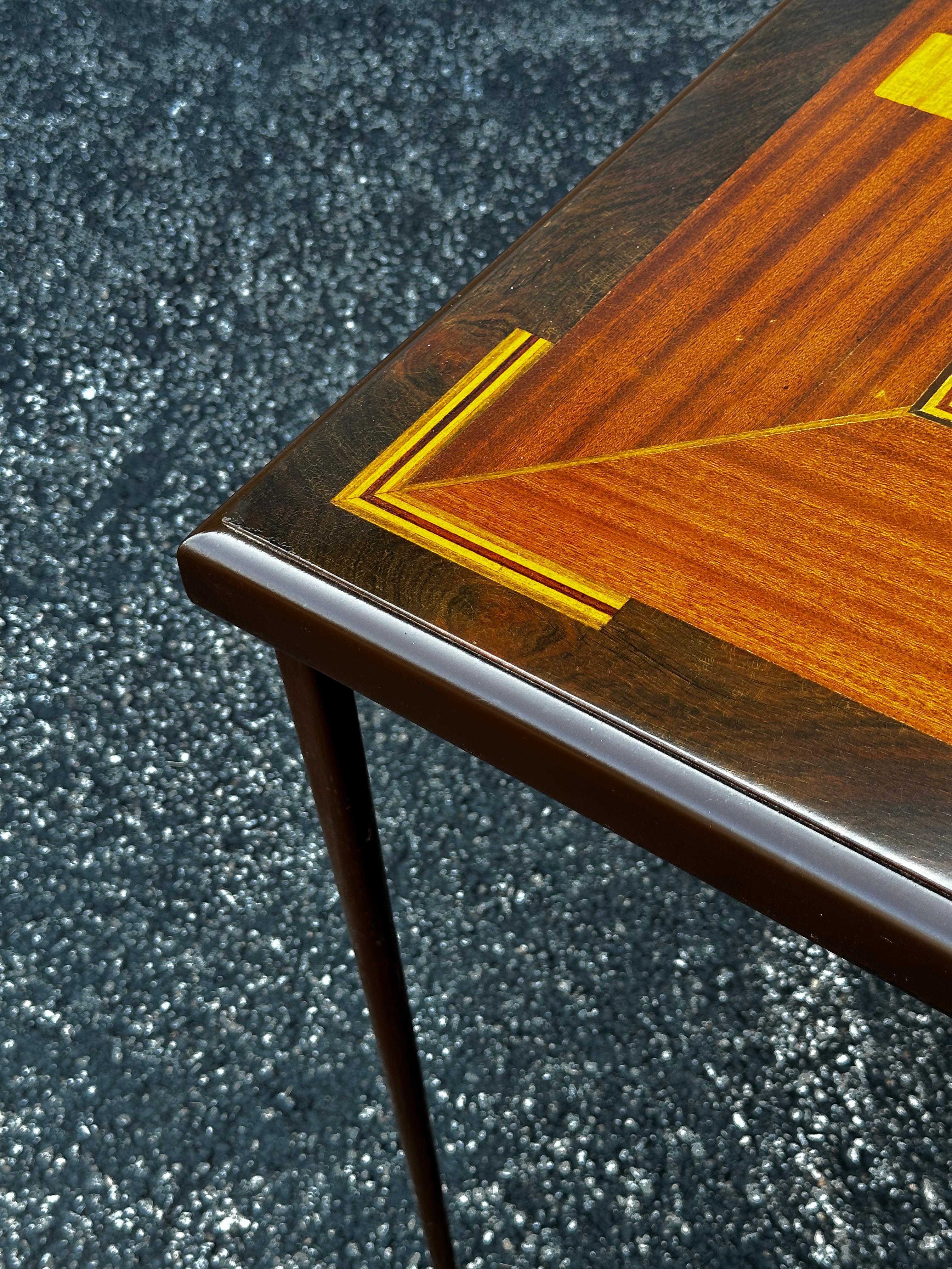 Inlaid Folding Game Table 2