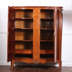 Inlaid Two-Door Marquetry Armoire