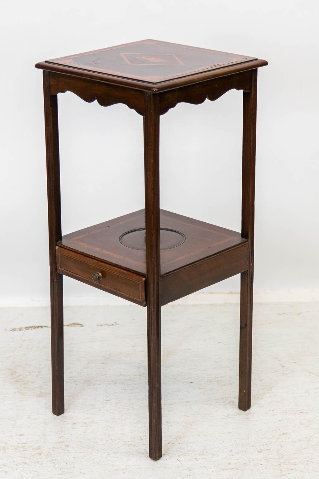 Inlaid George III One Drawer Table For Sale 2