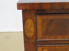 Inlaid Sheraton Style Satinwood and Mahogany Sideboard Server Buffet