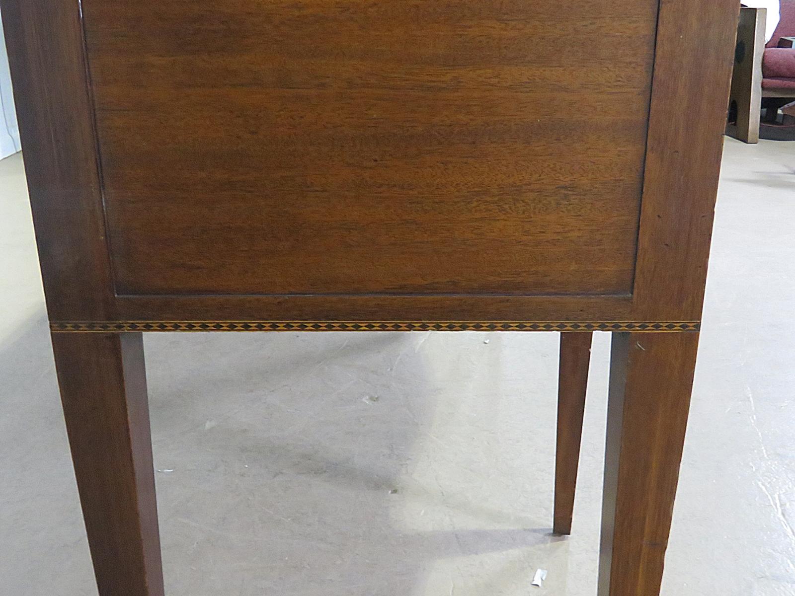 Inlaid Sheraton Style Satinwood and Mahogany Sideboard Server Buffet 2