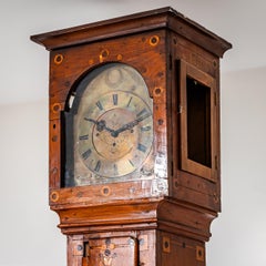 Horloge de parquet incrustée, XVIIIe siècle