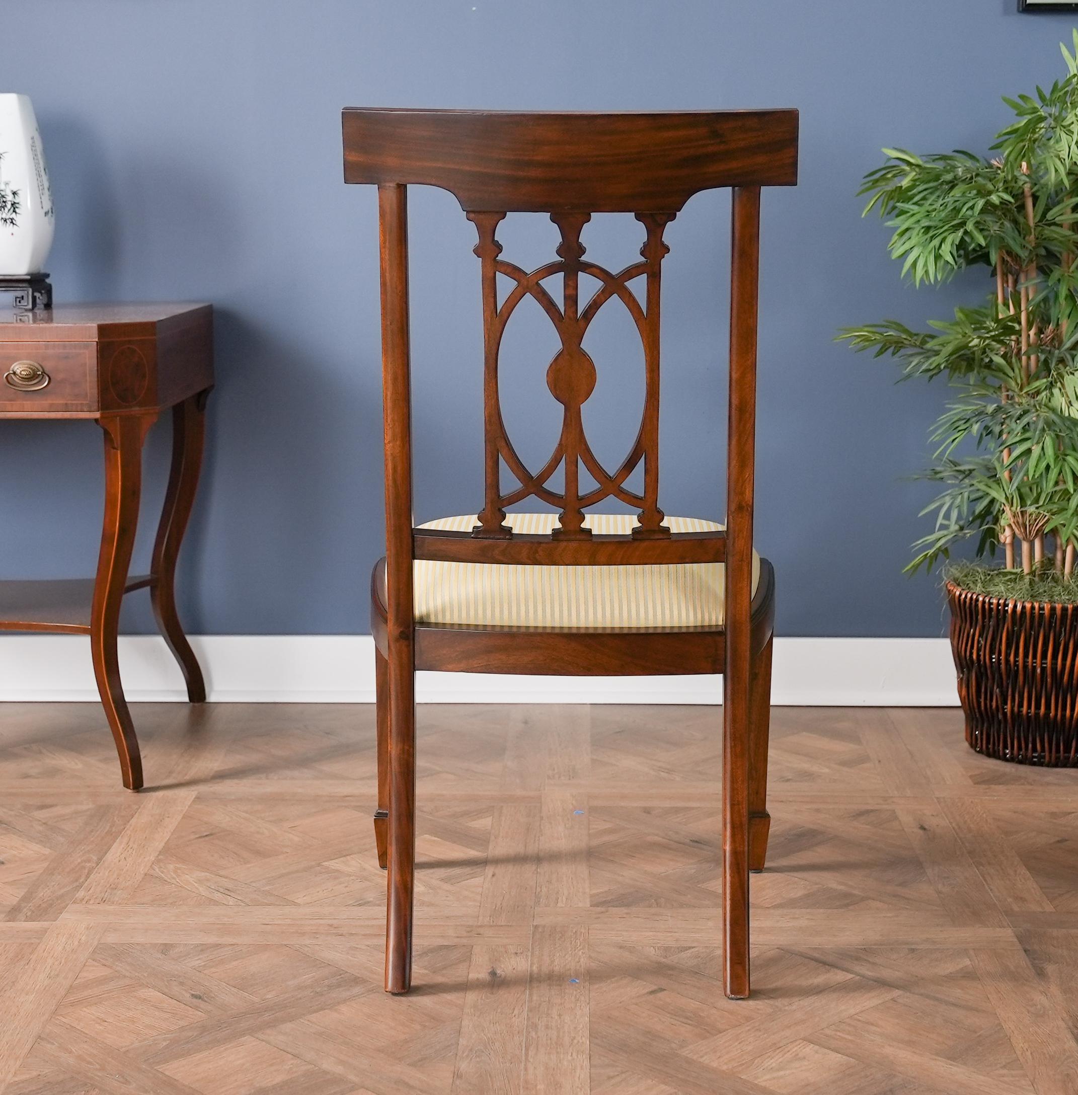 Hepplewhite-Stühle mit Intarsien, 10er-Set im Angebot 11