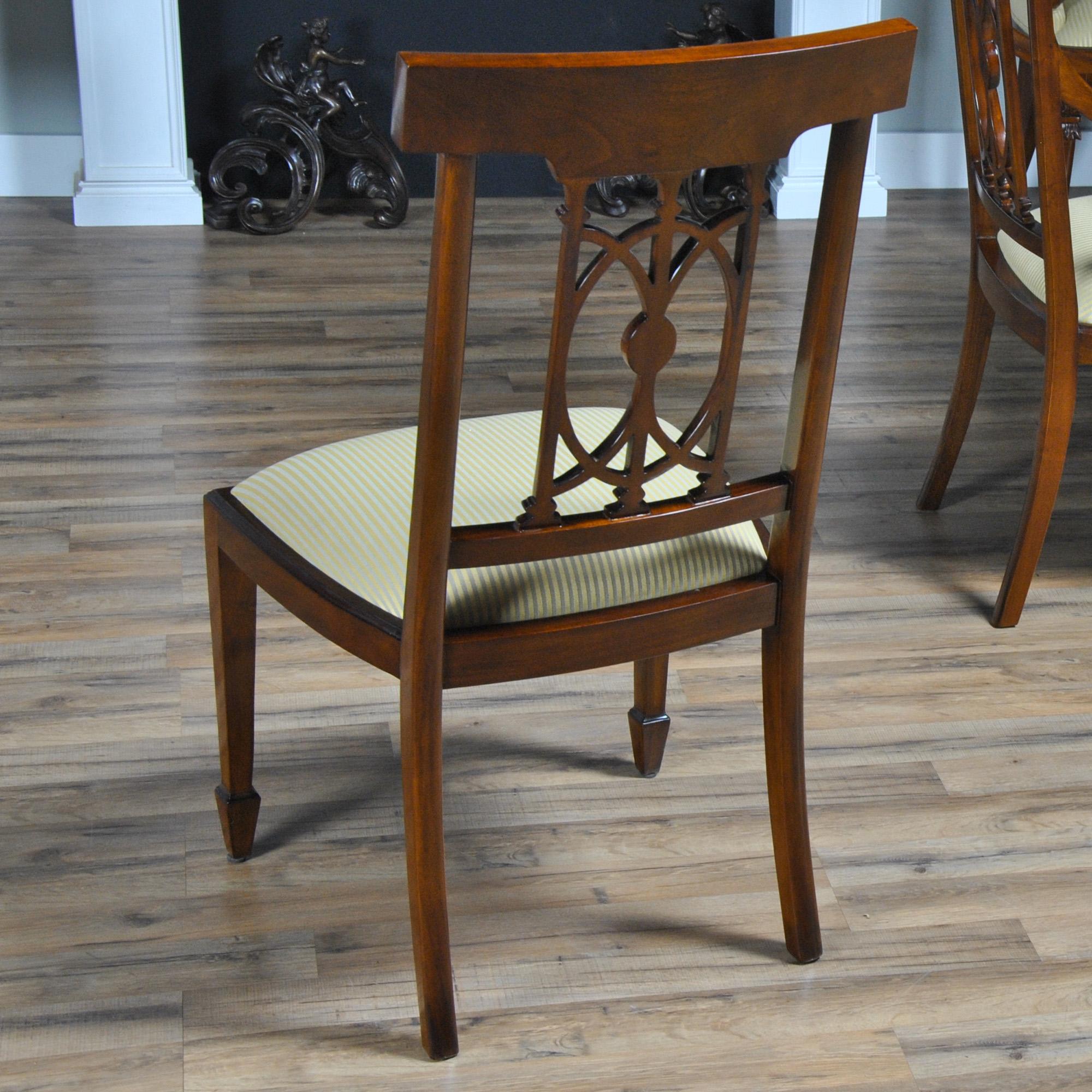 Inlaid Hepplewhite Chairs, Set of 10 For Sale 12