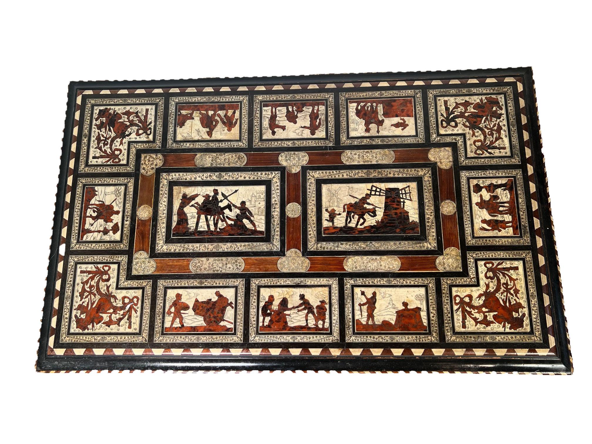 Os Table italienne marquetée en vente