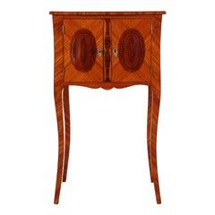 Inlaid Kingwood Jewelry Cabinet