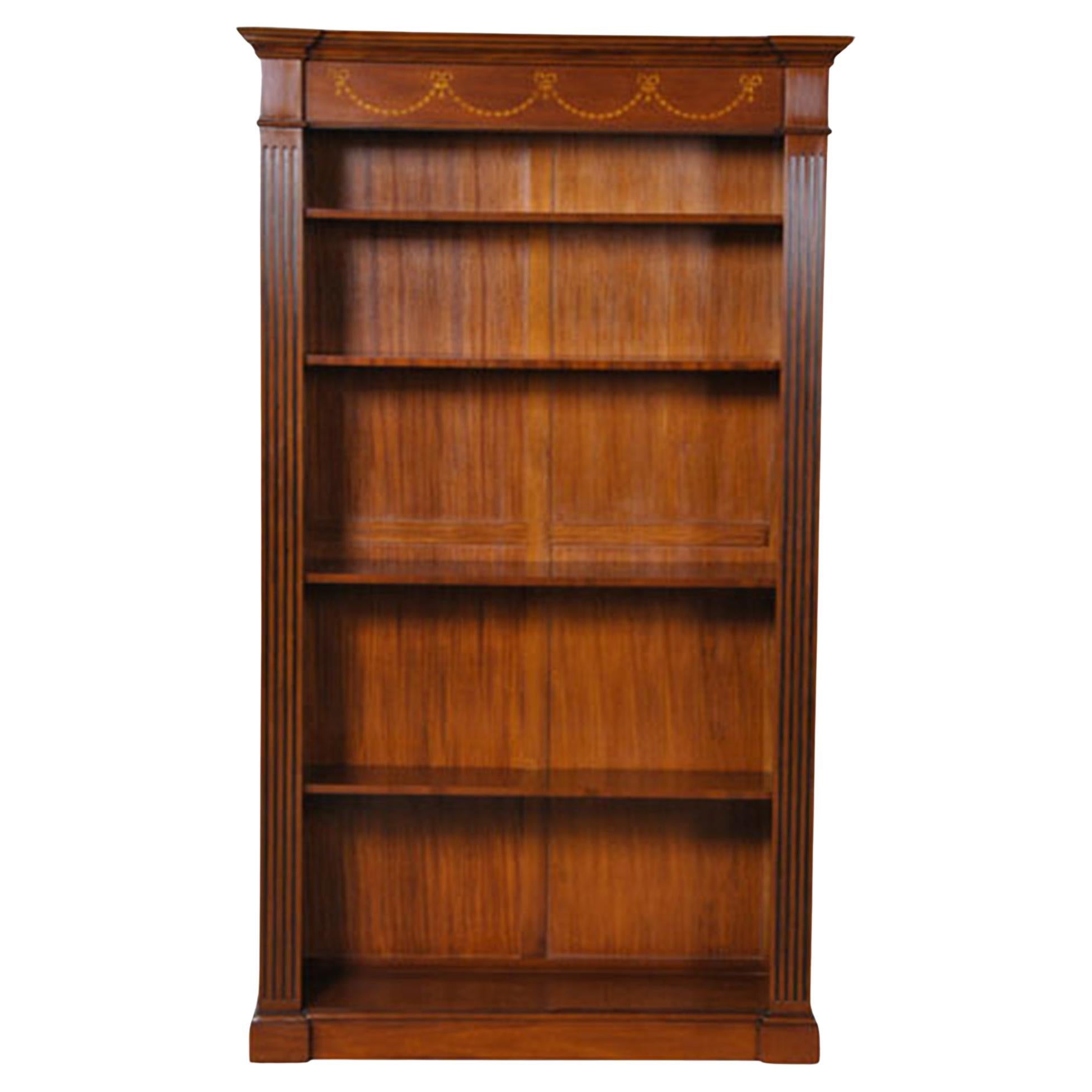 Inlaid Mahogany Bookcase