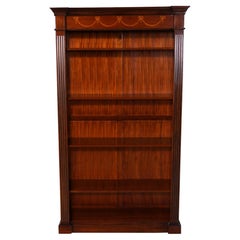 Bibliothèque en acajou marqueté