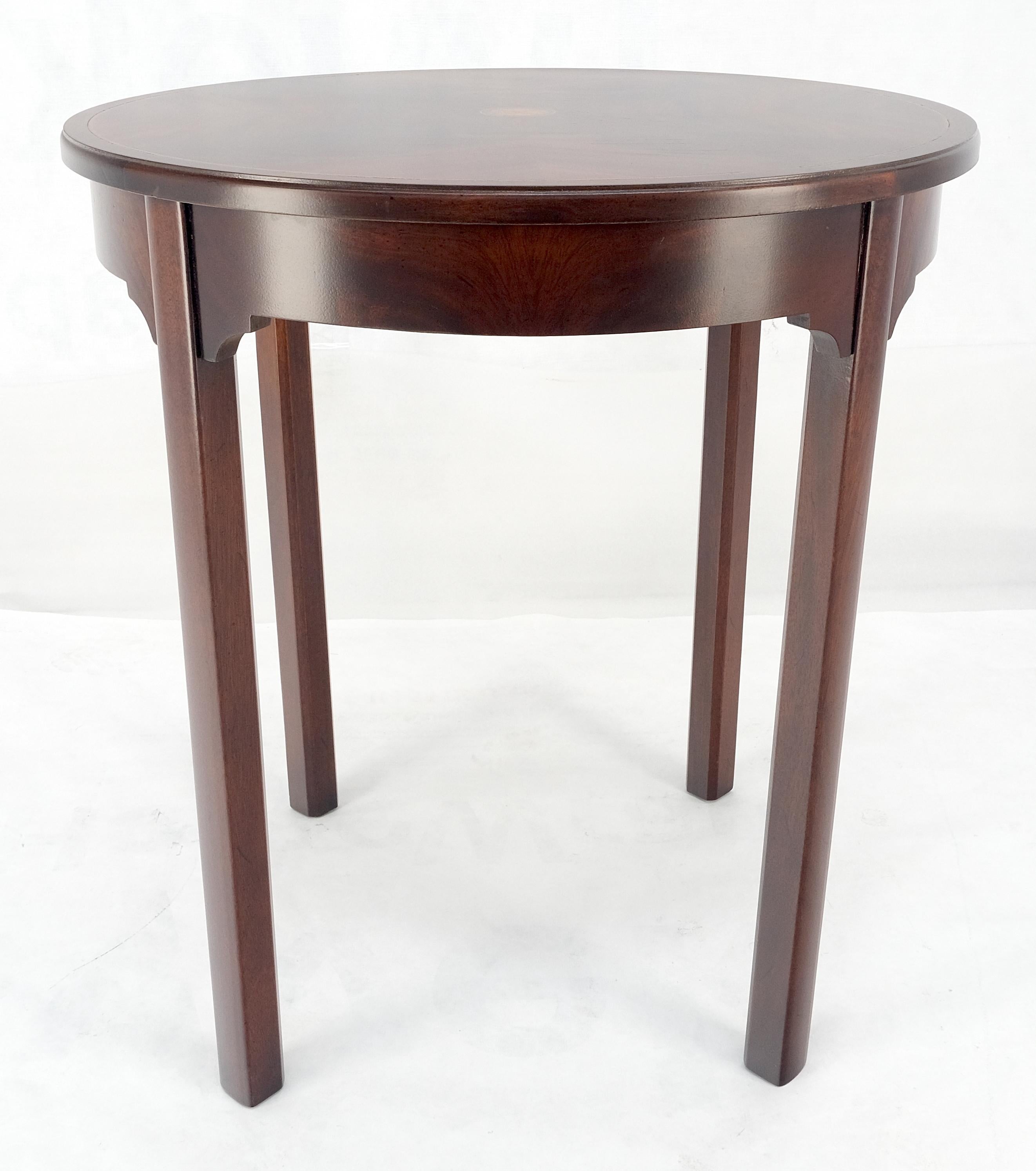 Laqué Table d'appoint à lampe à plateau rond 26
