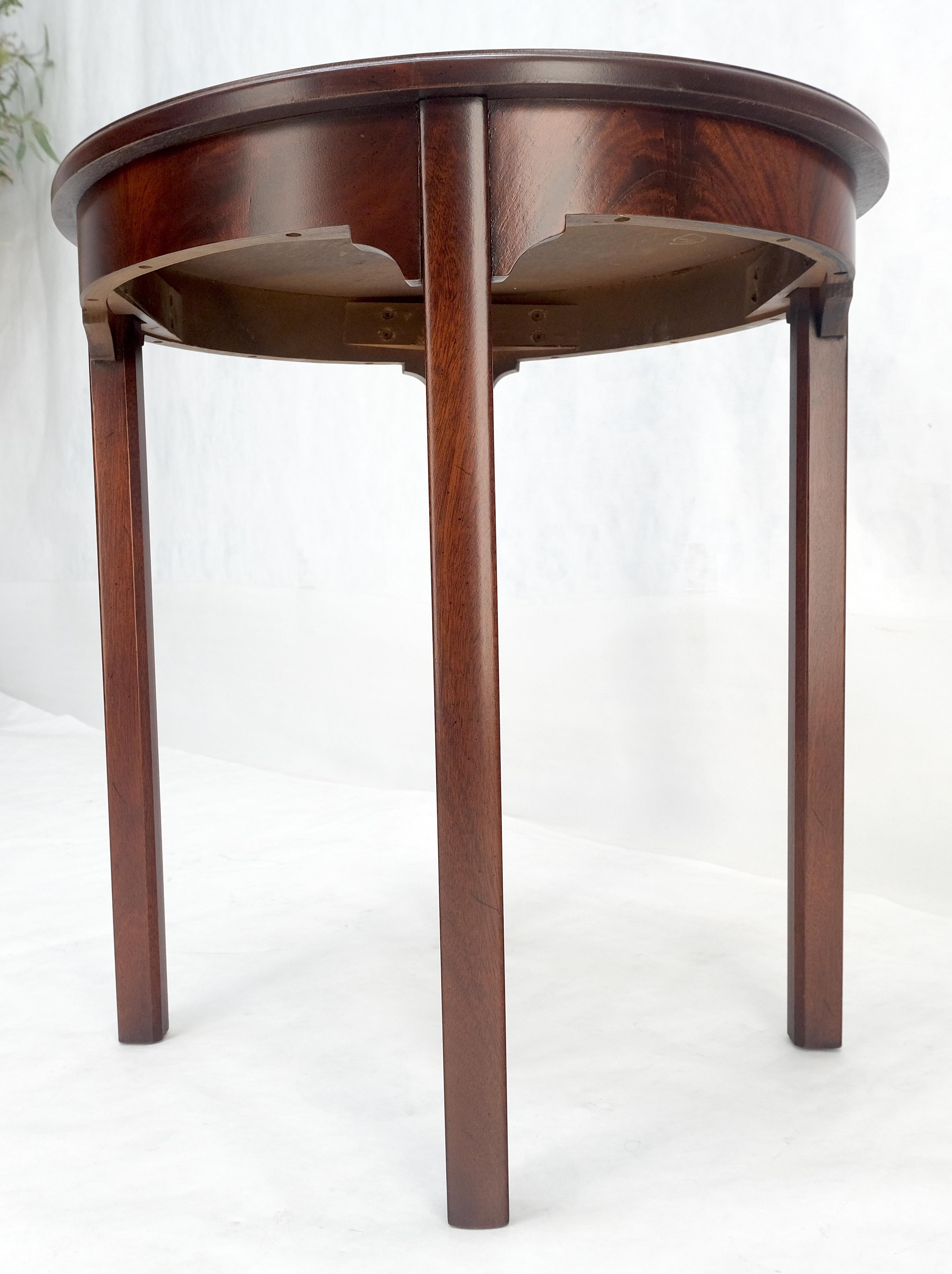Acajou Table d'appoint à lampe à plateau rond 26