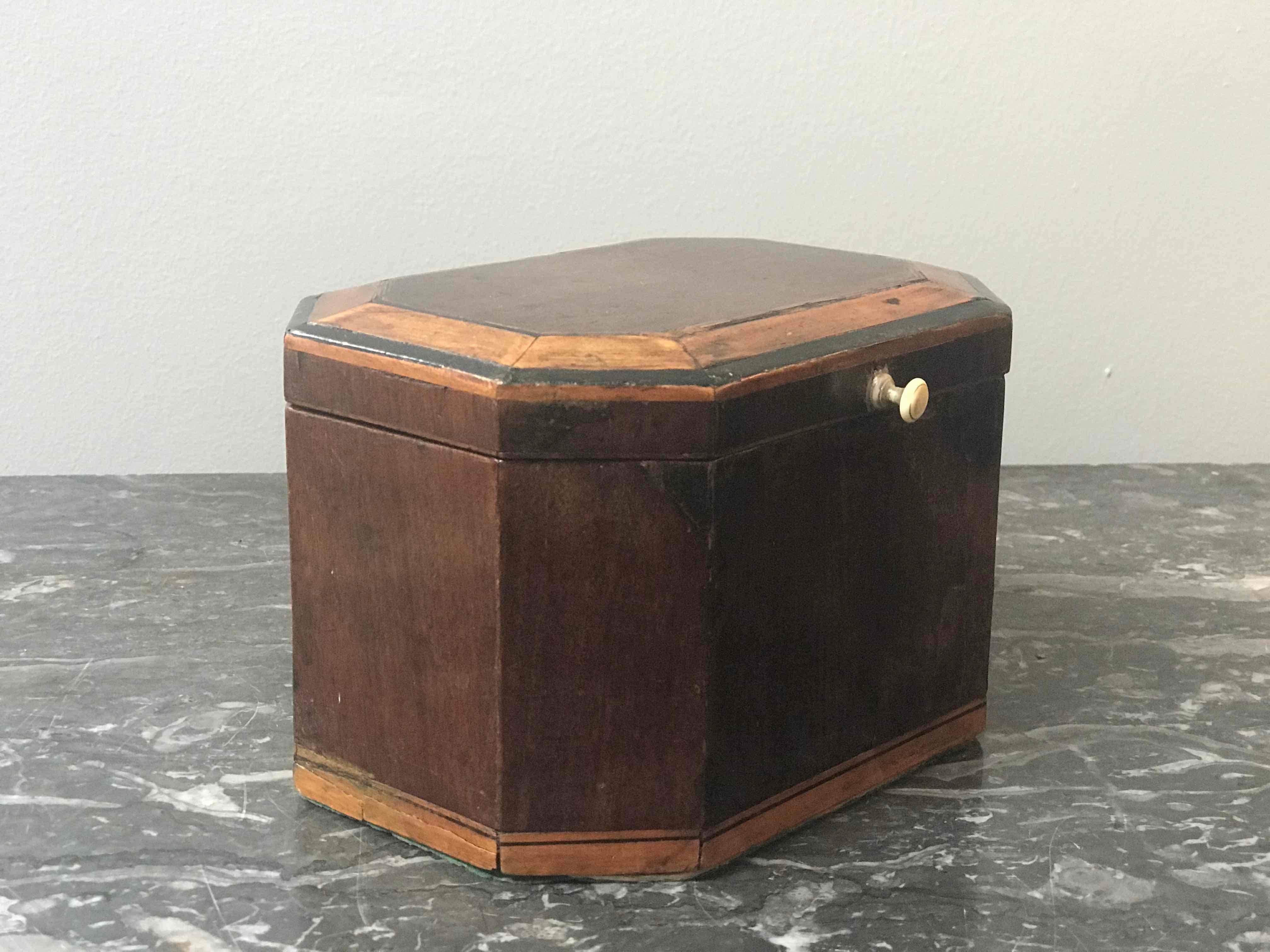 George III Inlaid Mahogany Box from England Circa 1790