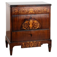 Inlaid Mahogany Empire Chest of Drawers, Denmark circa 1810