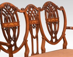 Inlaid Mahogany Framed Settee