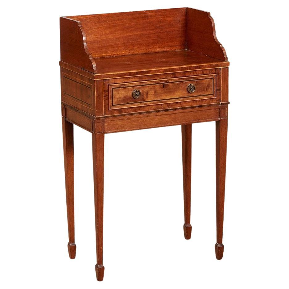 Inlaid Mahogany Hall Table For Sale