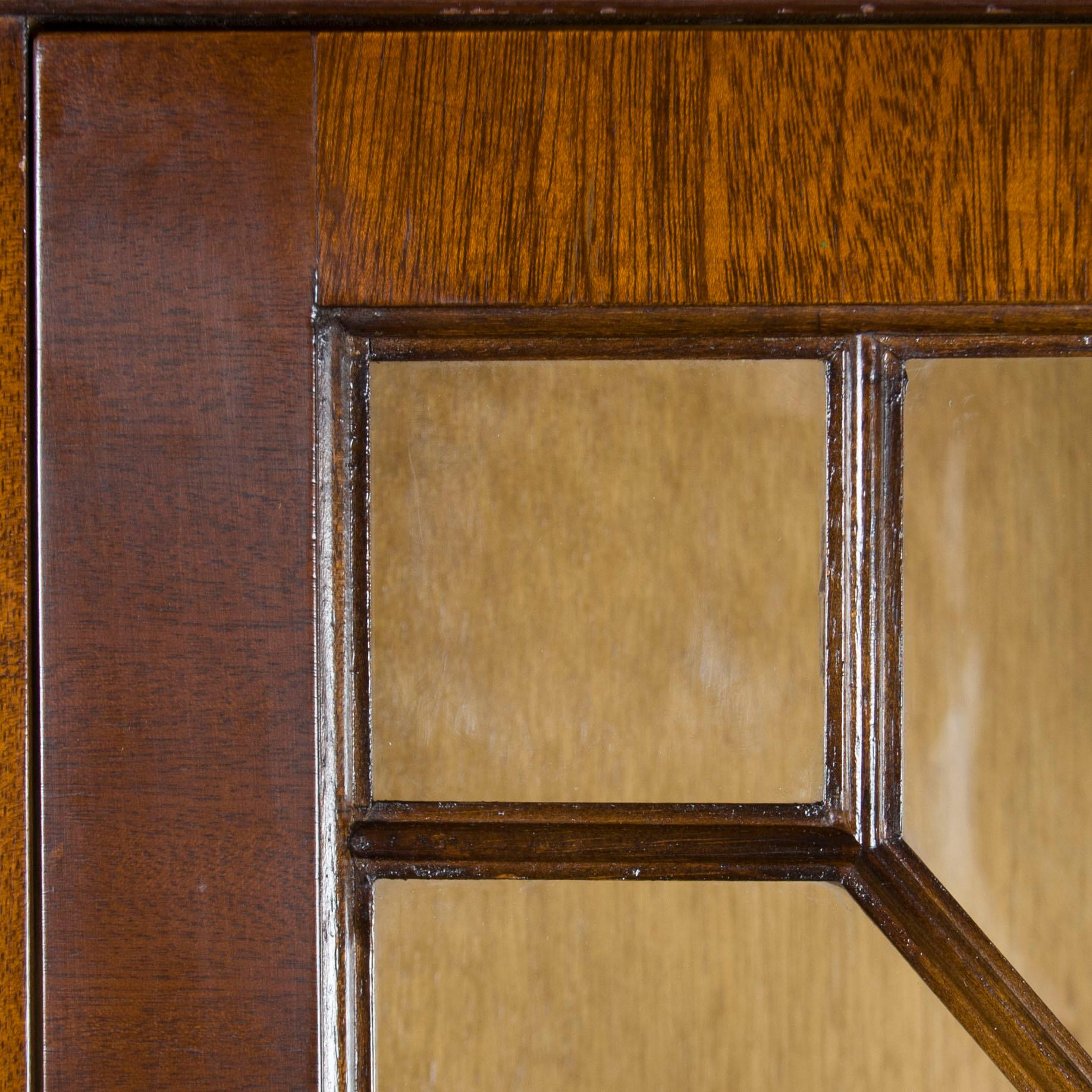 Inlaid Mahogany Narrow Corner Cabinet Cupboard 3