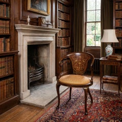 Inlaid Mahogany Tub Armchair